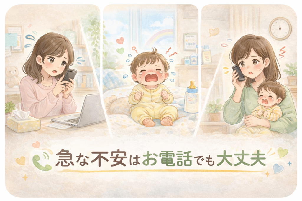 一宮市の「ひだの小児クリニック」では、たった今おこった体調不良でも、お電話から予約可能です。